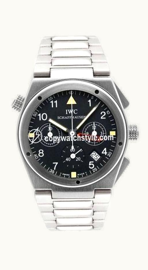 IWC Ingenieur Mecaquartz Chronograph Alarm White Gold / Black / Bracelet