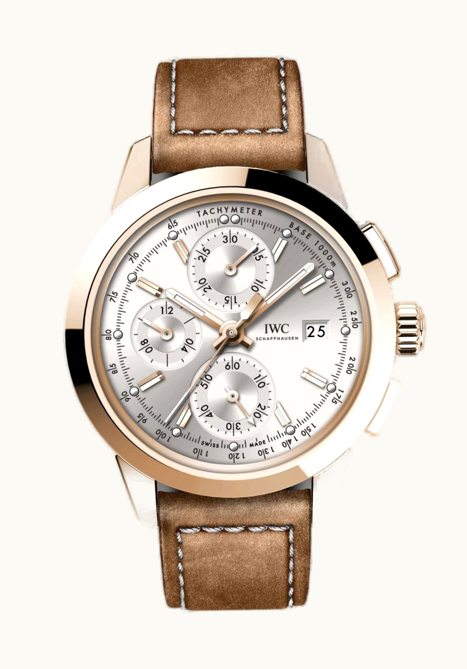 IWC Ingenieur Chronograph Custom Red Gold / Silver-Gold / Calf