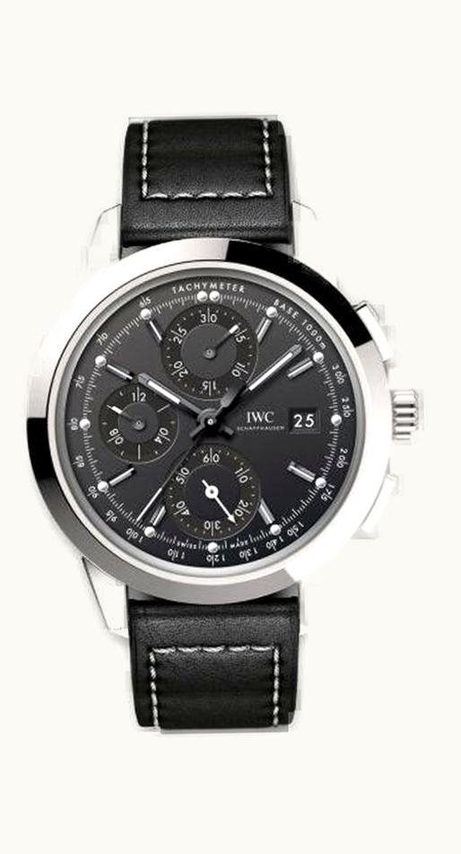 IWC Ingenieur Chronograph Custom Stainless Steel / Black-Silver-Black / Bracelet