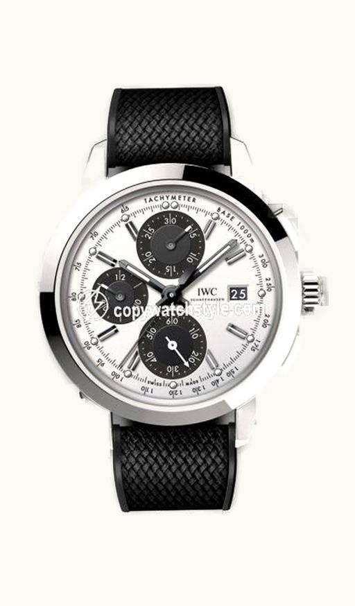 IWC Ingenieur Chronograph Custom Stainless Steel / Silver-Black-Black / Rubber