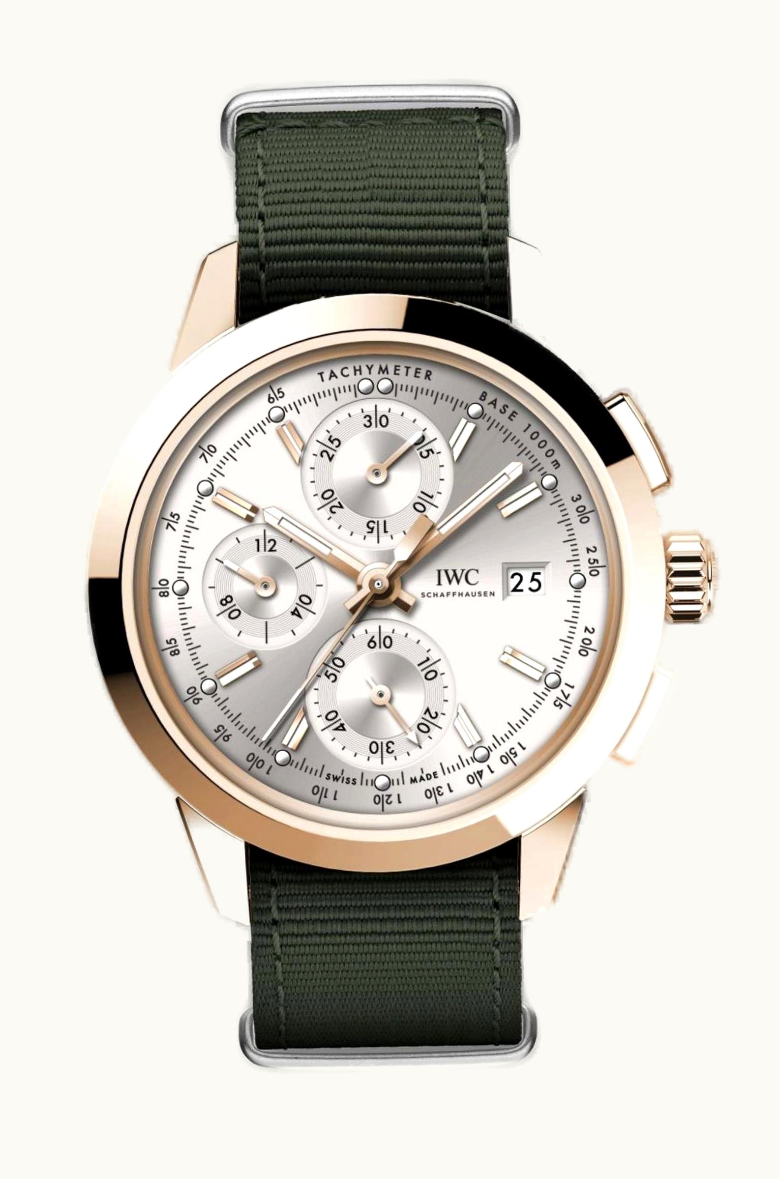 IWC Ingenieur Chronograph Custom Red Gold / Silver-Gold / Rubber