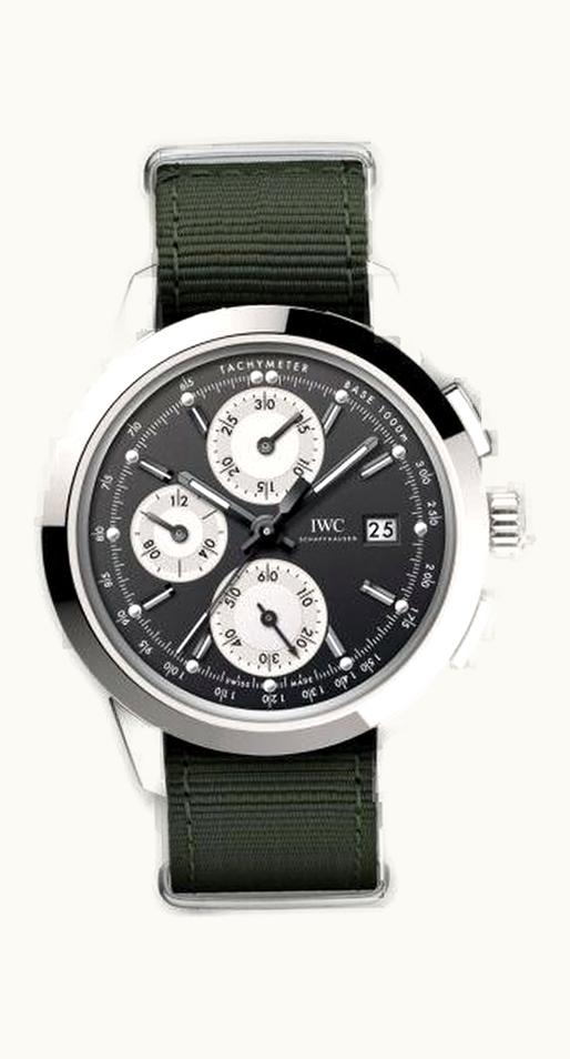 IWC Ingenieur Chronograph Custom Stainless Steel / Black-Silver-Black / NATO
