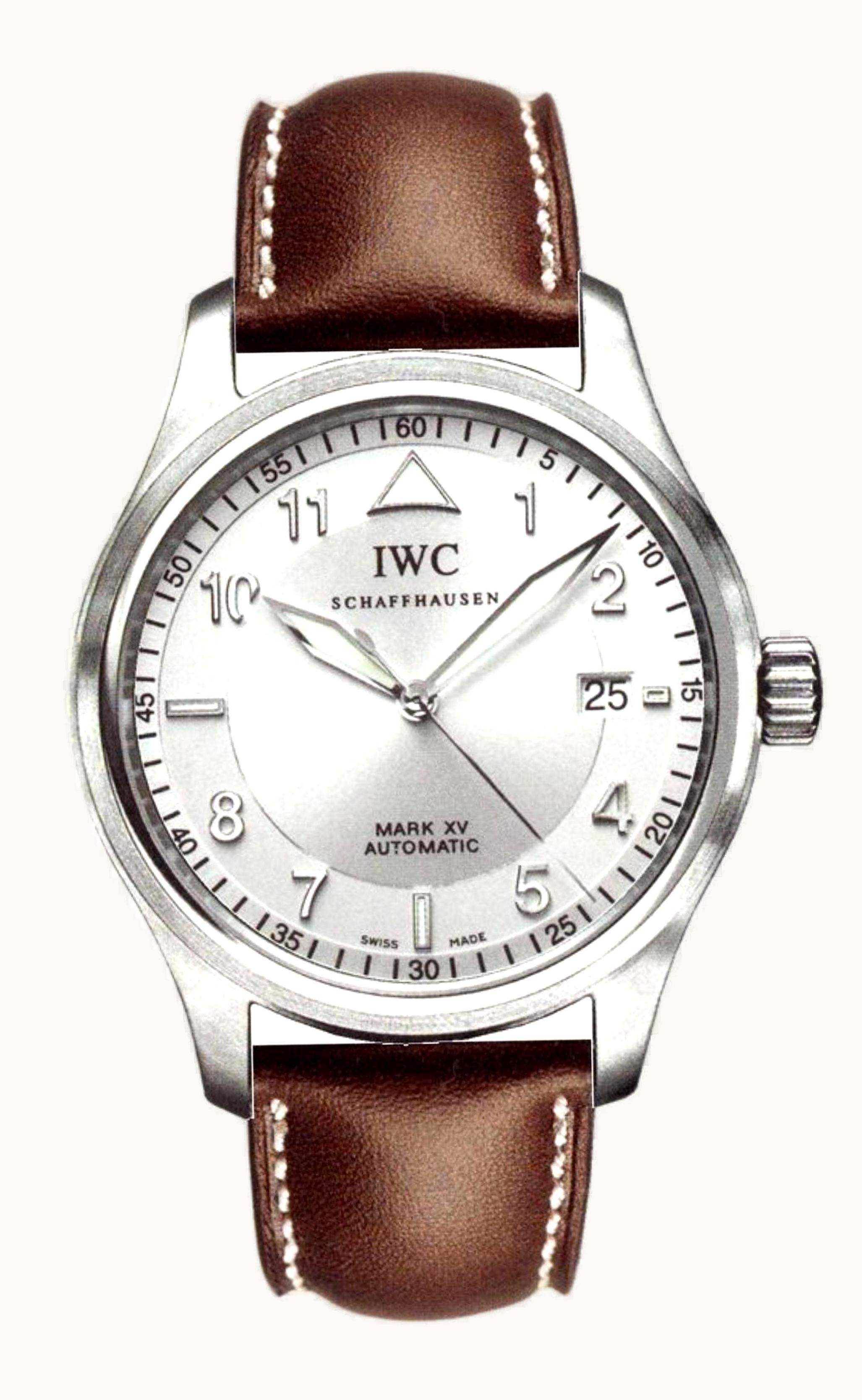 IWC Pilot's Watch Mark XV Spitfire Stainless Steel / Silver / Strap