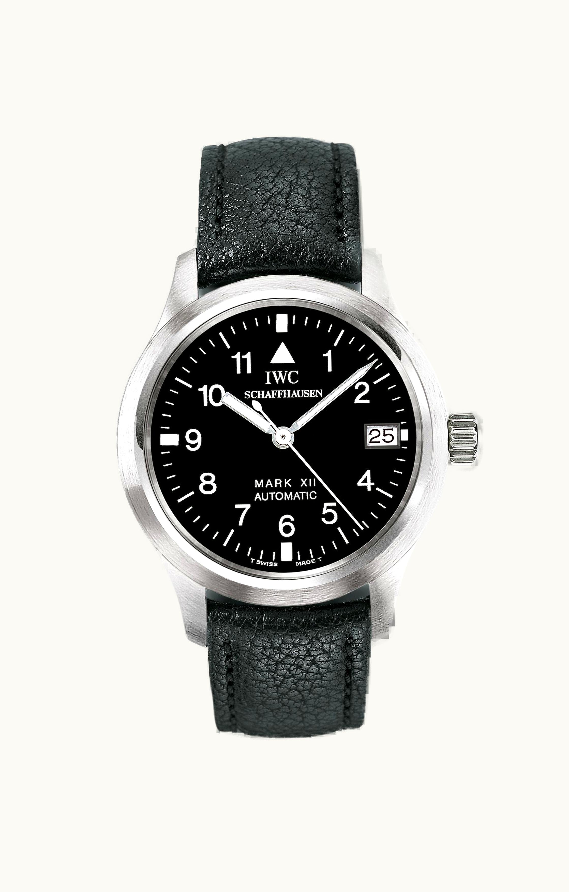 IWC Pilot's Watch Mark XII Stainless Steel / Black / Strap