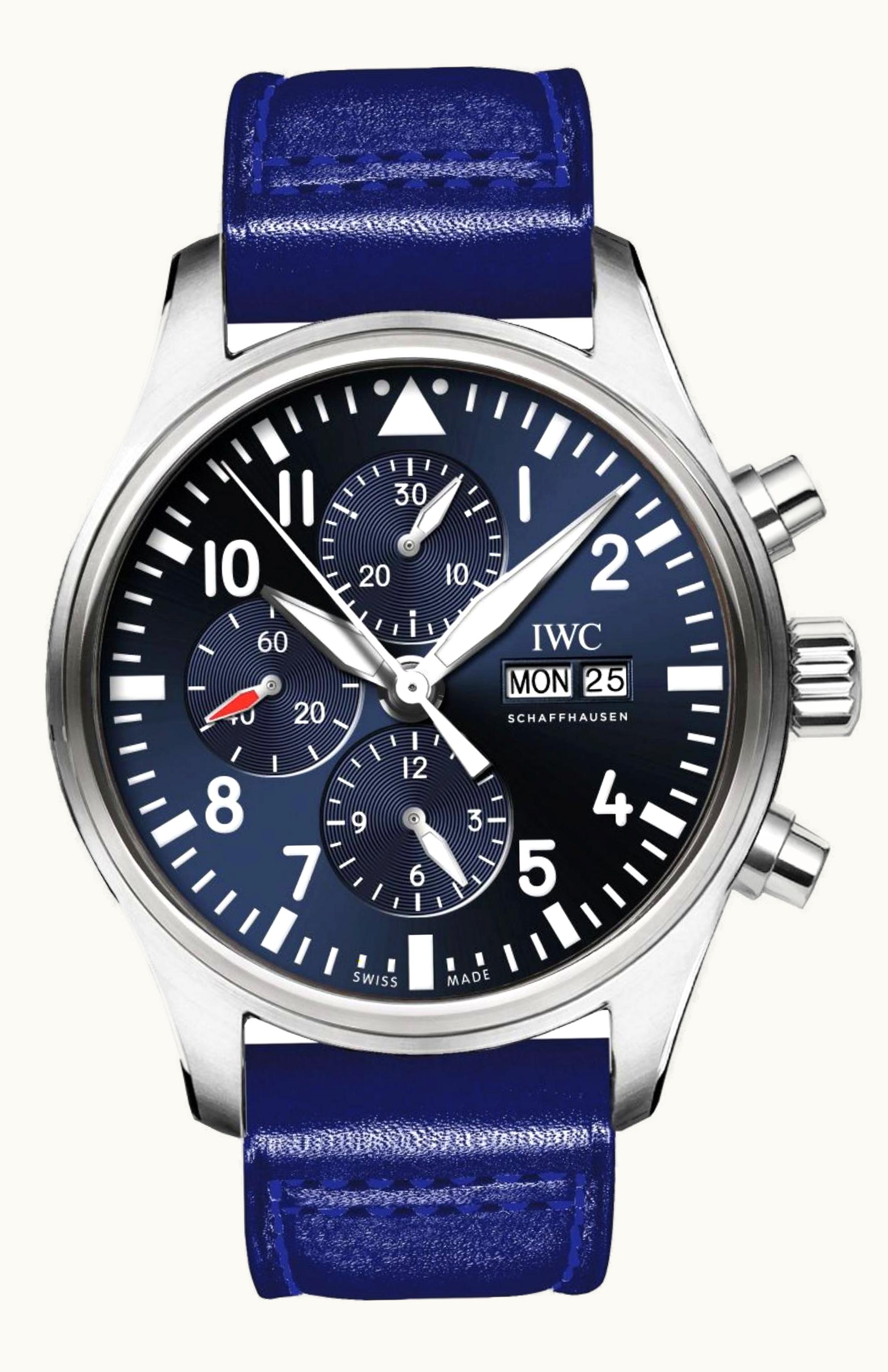 IWC Pilot's Watch Chronograph Stainless Steel / Le Petit Prince / Santoni
