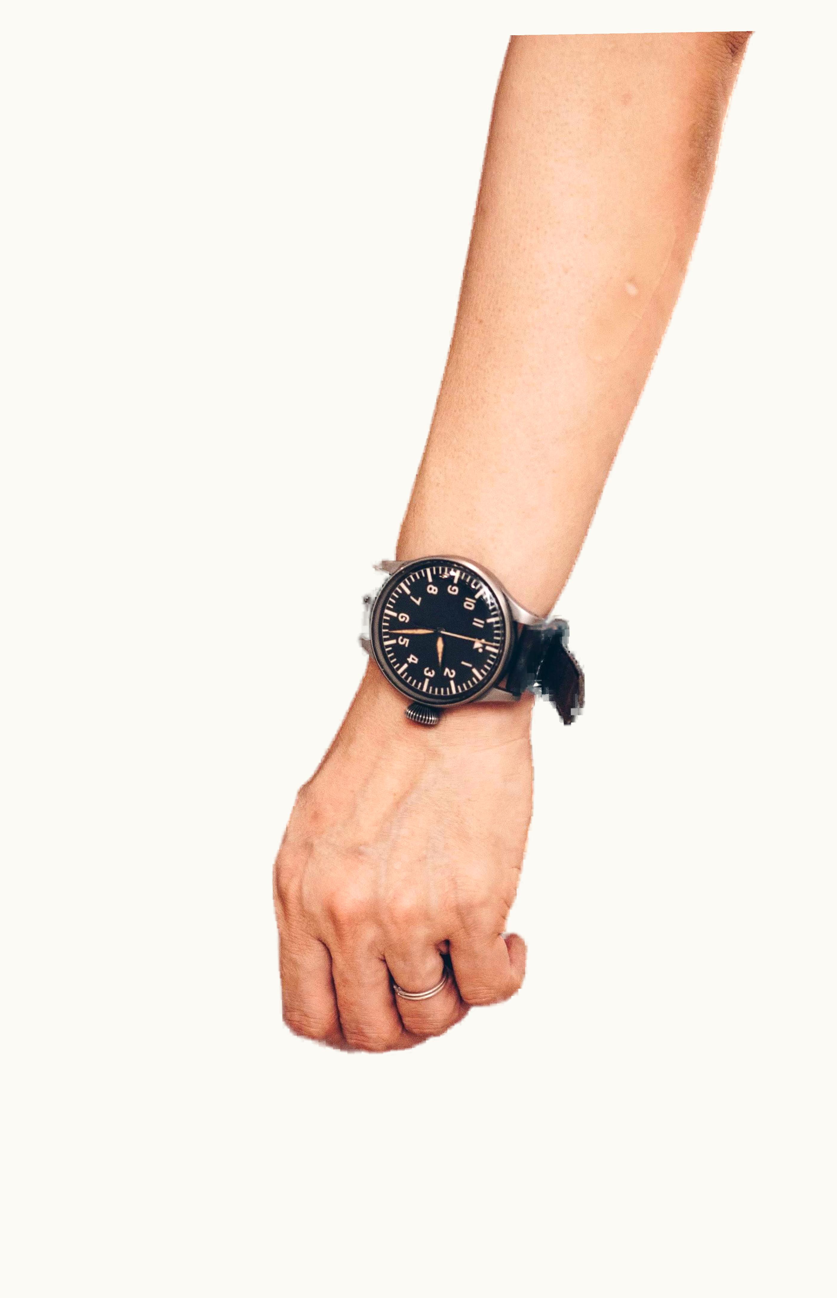 IWC Pilot's Watch Mark XII Yellow Gold / Black / Strap