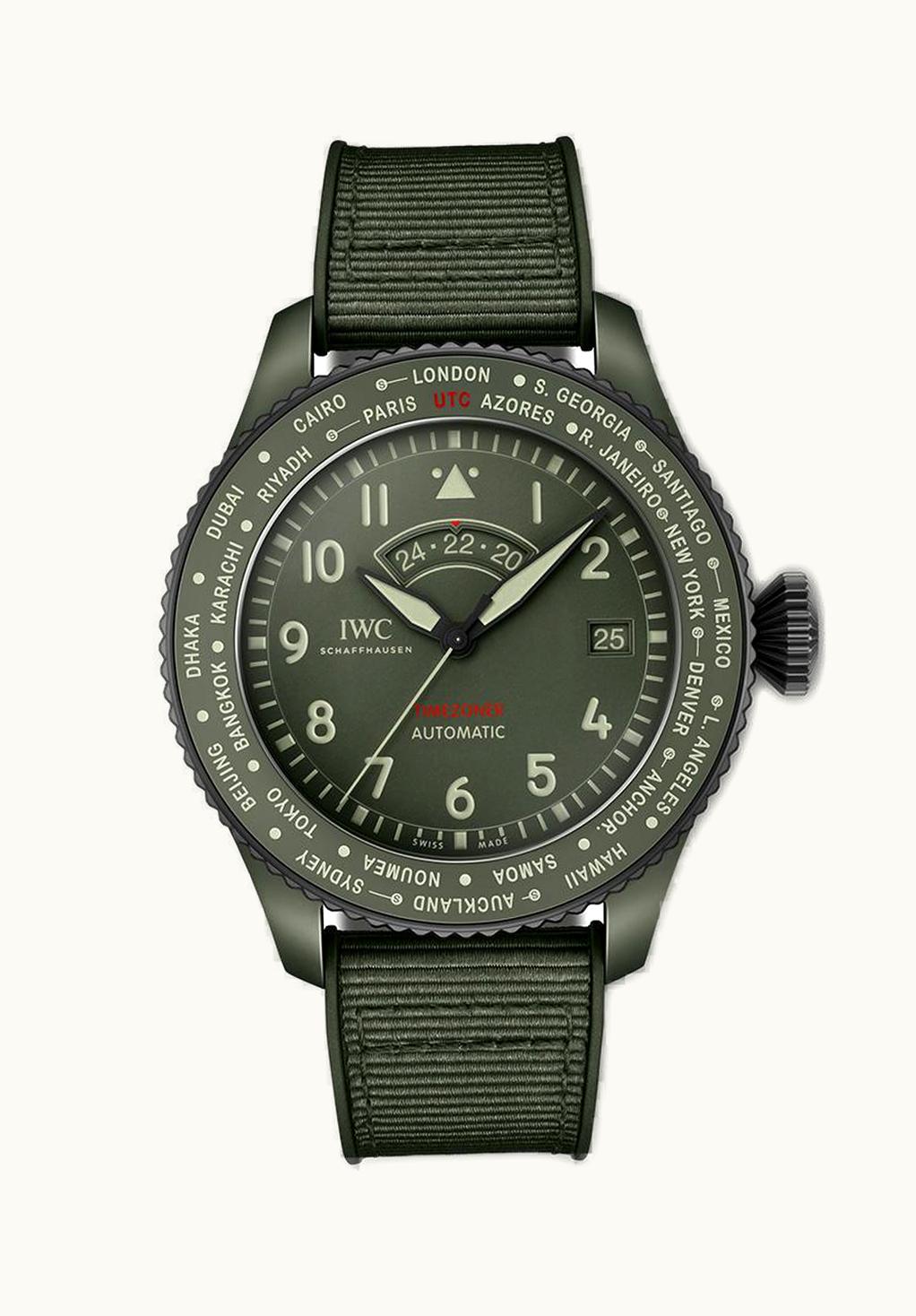 IWC Pilot’s Watch Timezoner Top Gun Woodland