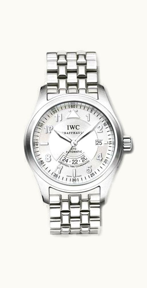 IWC Pilot's Watch Spitfire UTC Stainless Steel / Silver / Bracelet