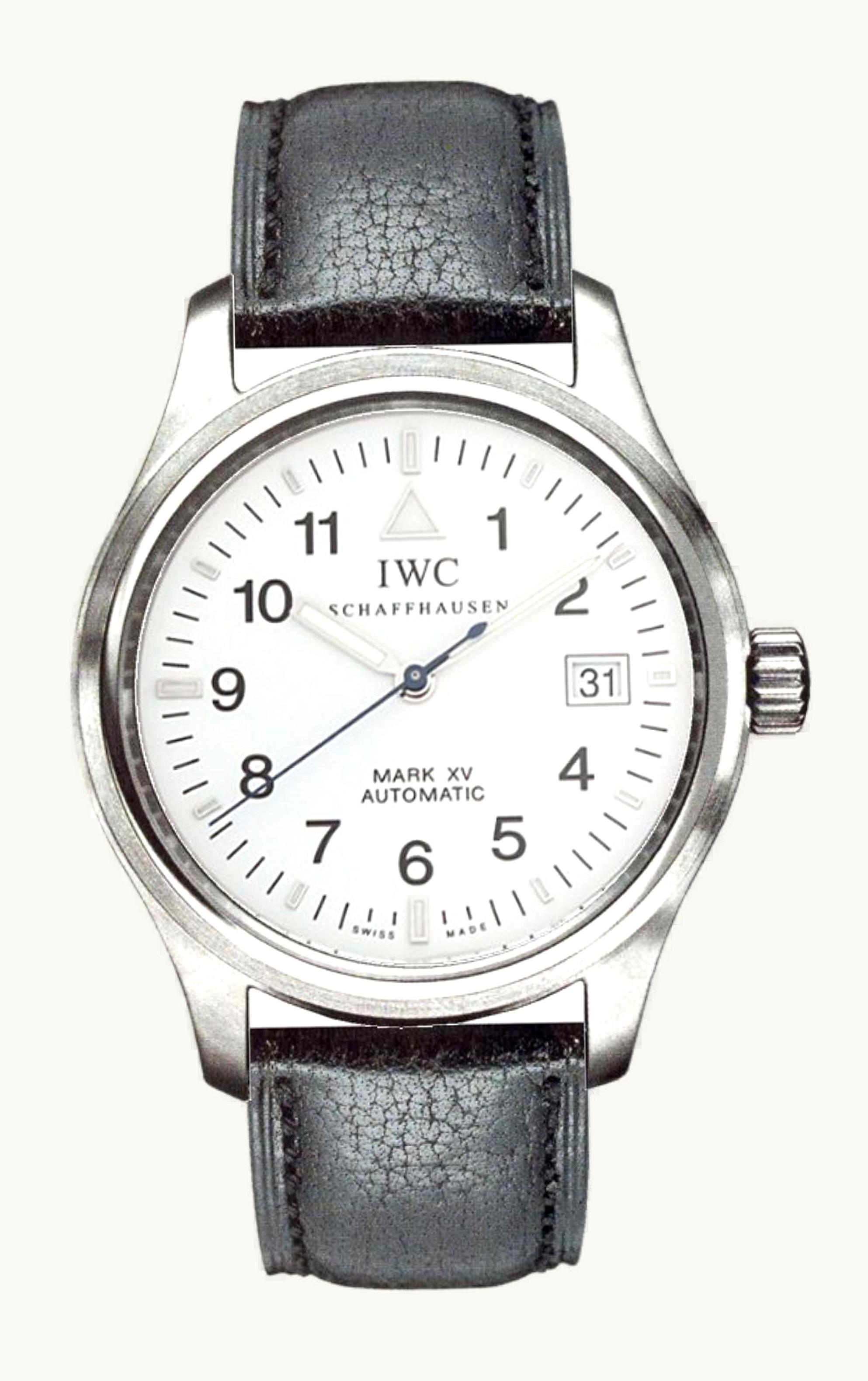 IWC Pilot's Watch Mark XV Stainless Steel / White / Strap