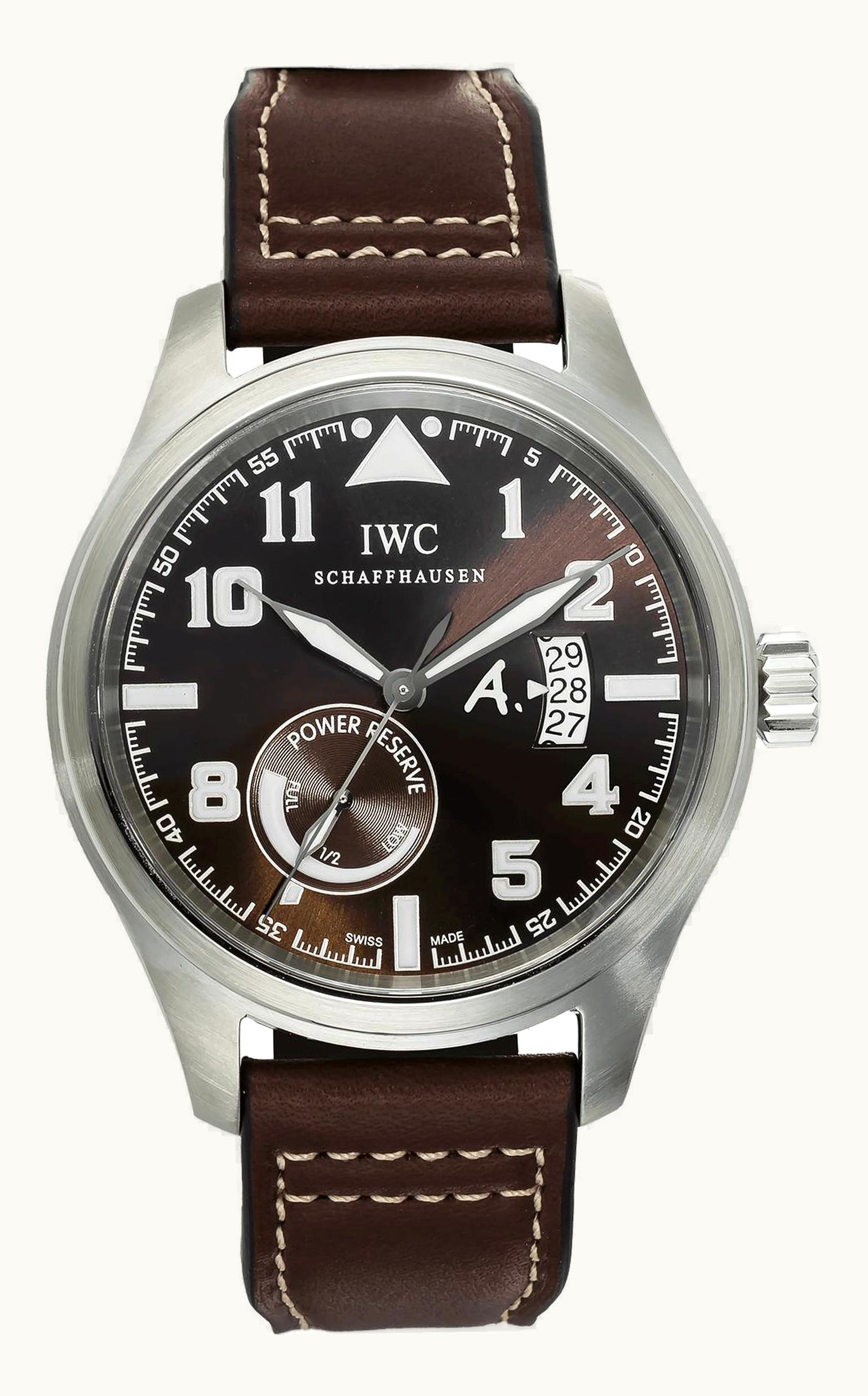 IWC Pilot's Watch Antoine De Saint Exupery Power Reserve Stainless Steel