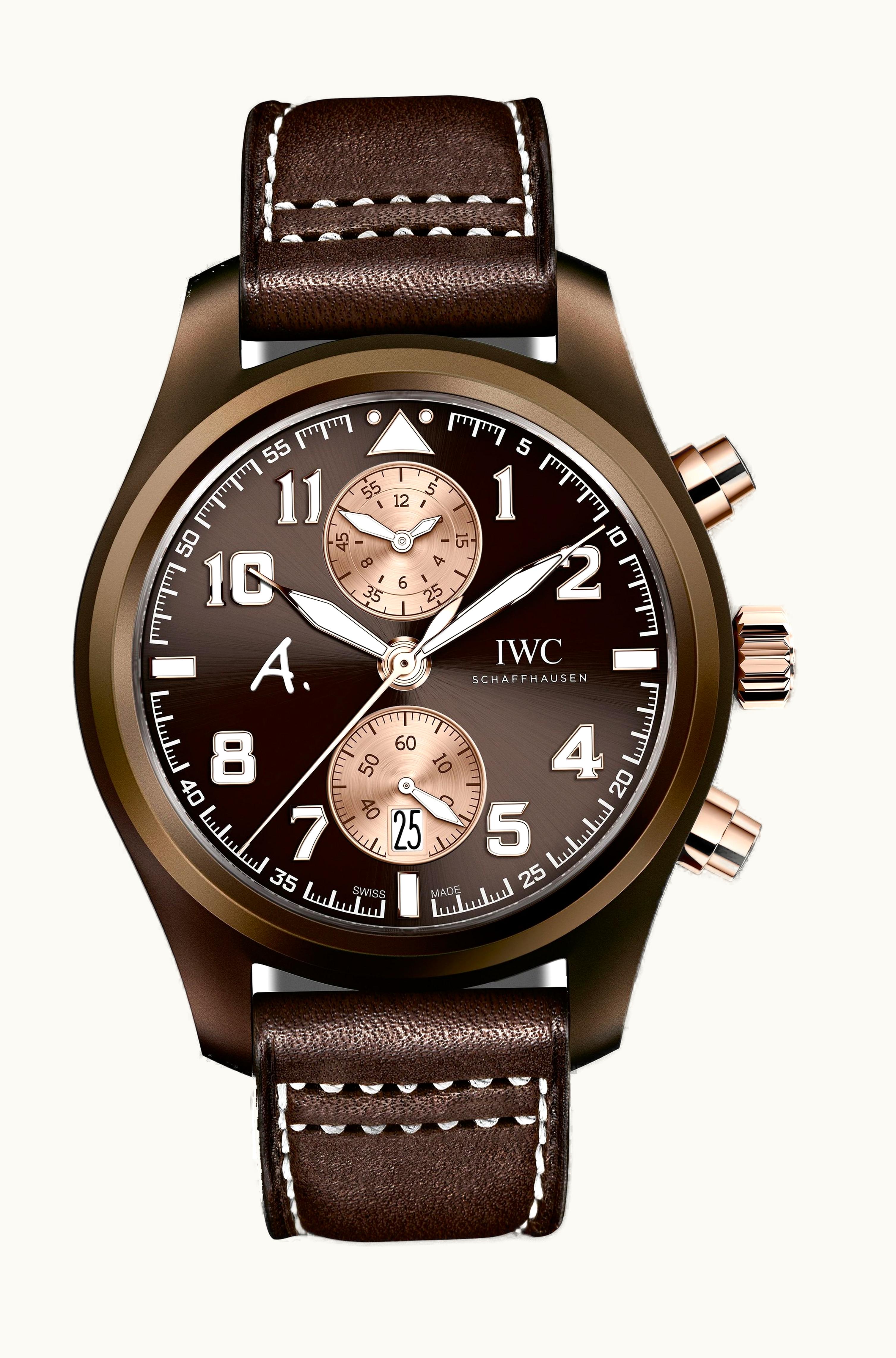 IWC Pilot's Watch Chronograph Edition Antoine De Saint Exupery Edition The Last Flight Red Gold