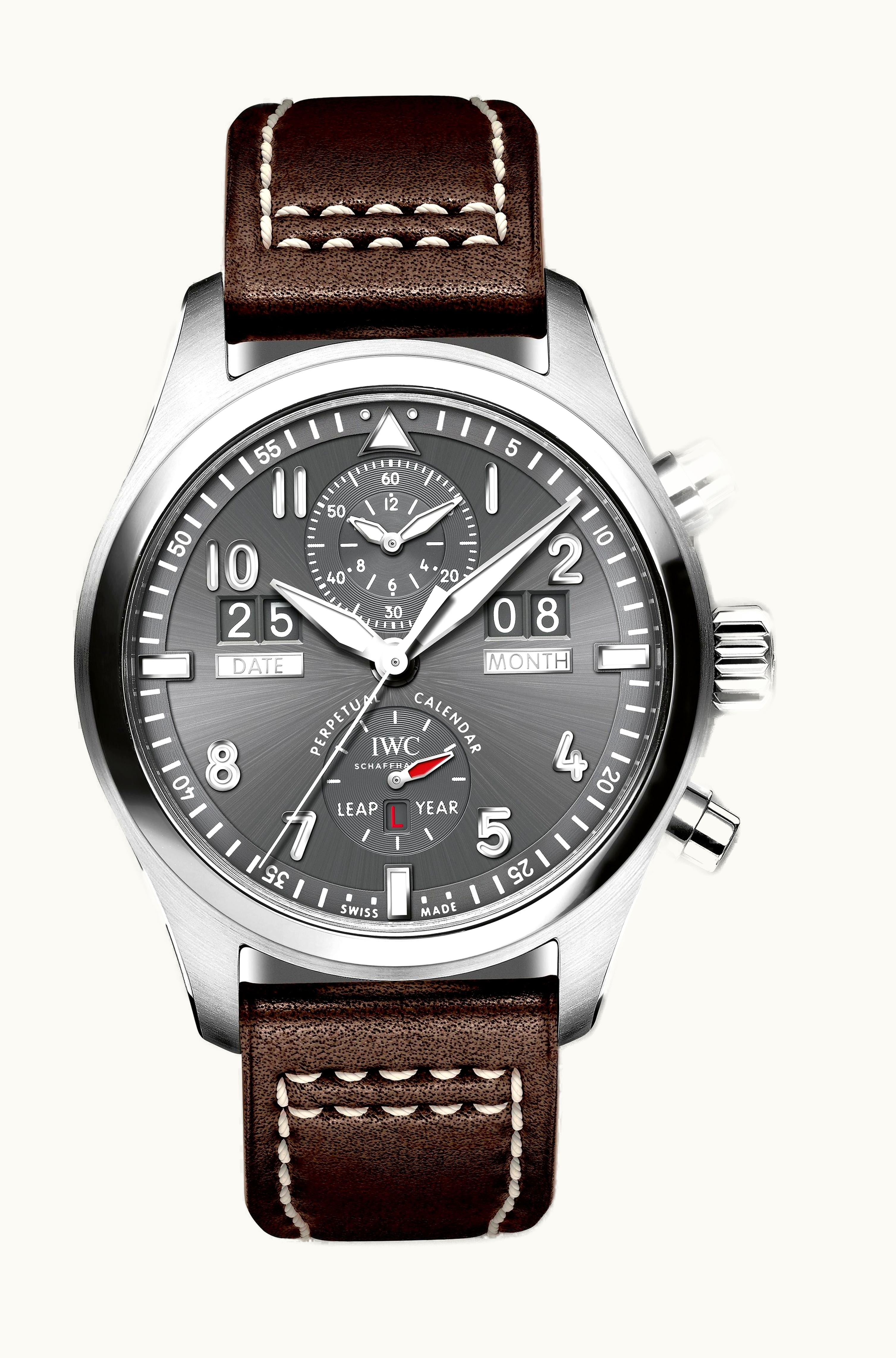 IWC Pilot's Watch Spitfire Perpetual Calendar Digital Date-Month Stainless Steel