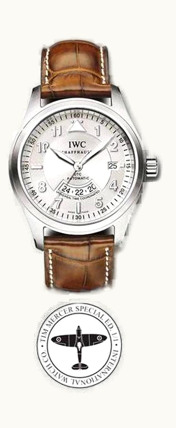 IWC Pilot's Watch Spitfire UTC Platinum / Silver / Tim Mercer