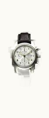 IWC Pilot's Watch Spitfire Double Chronograph Stainless Steel / Silver / French / Strap