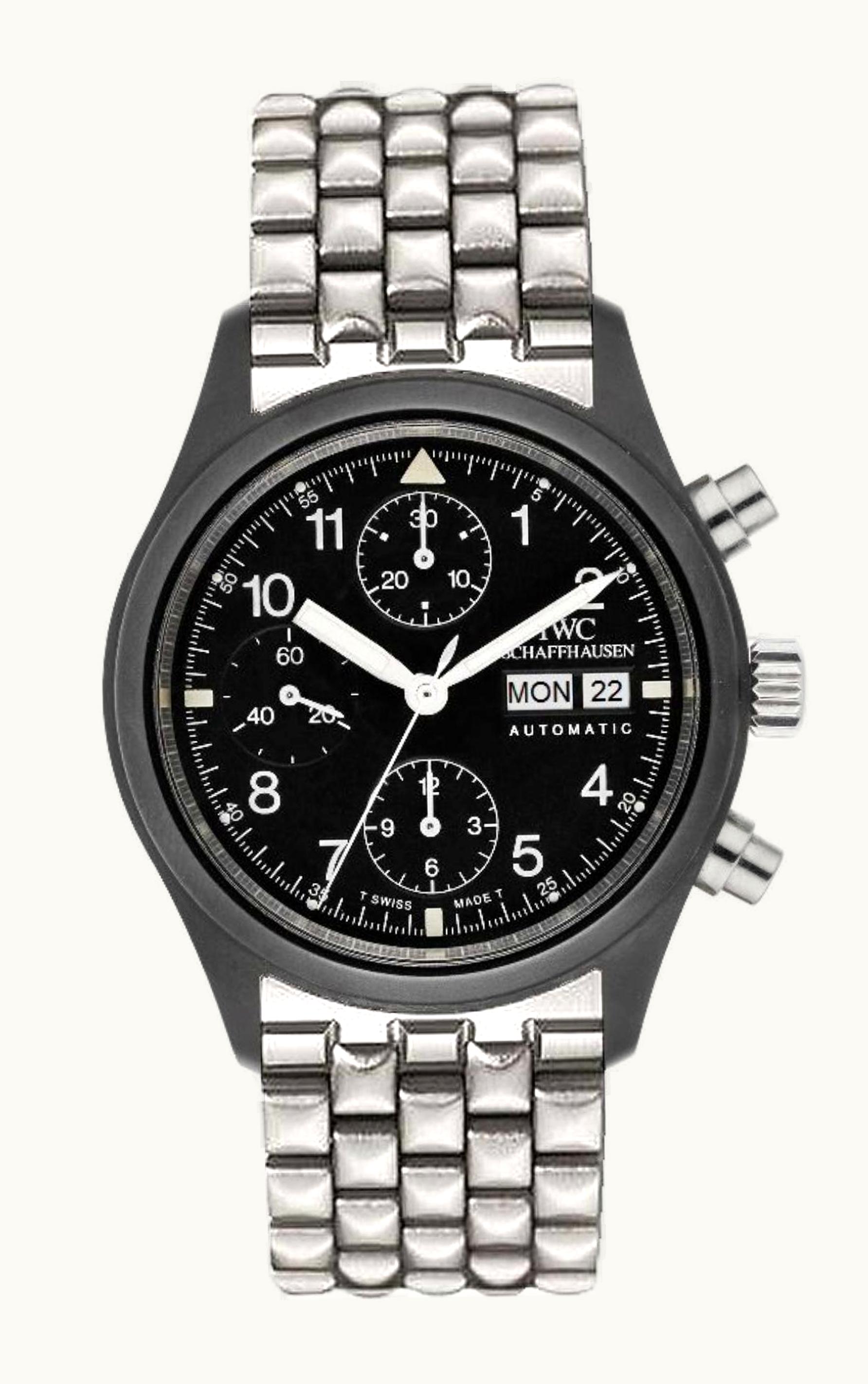 IWC Pilot's Watch Chronograph Ceramic / Italian / Bracelet