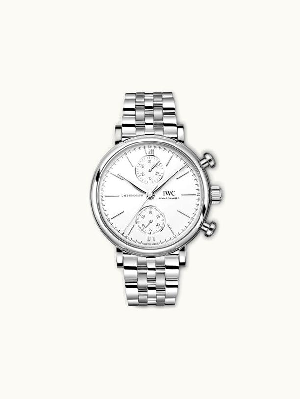 IWC Portofino Chronograph 39 Stainless Steel / Silver / Bracelet