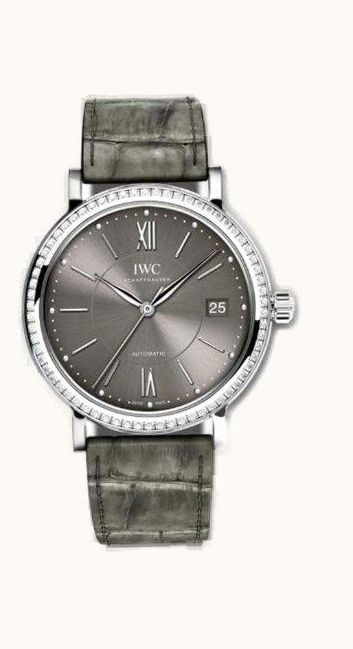 IWC Portofino Automatic 37 Stainless Steel / Diamond / Ardoise