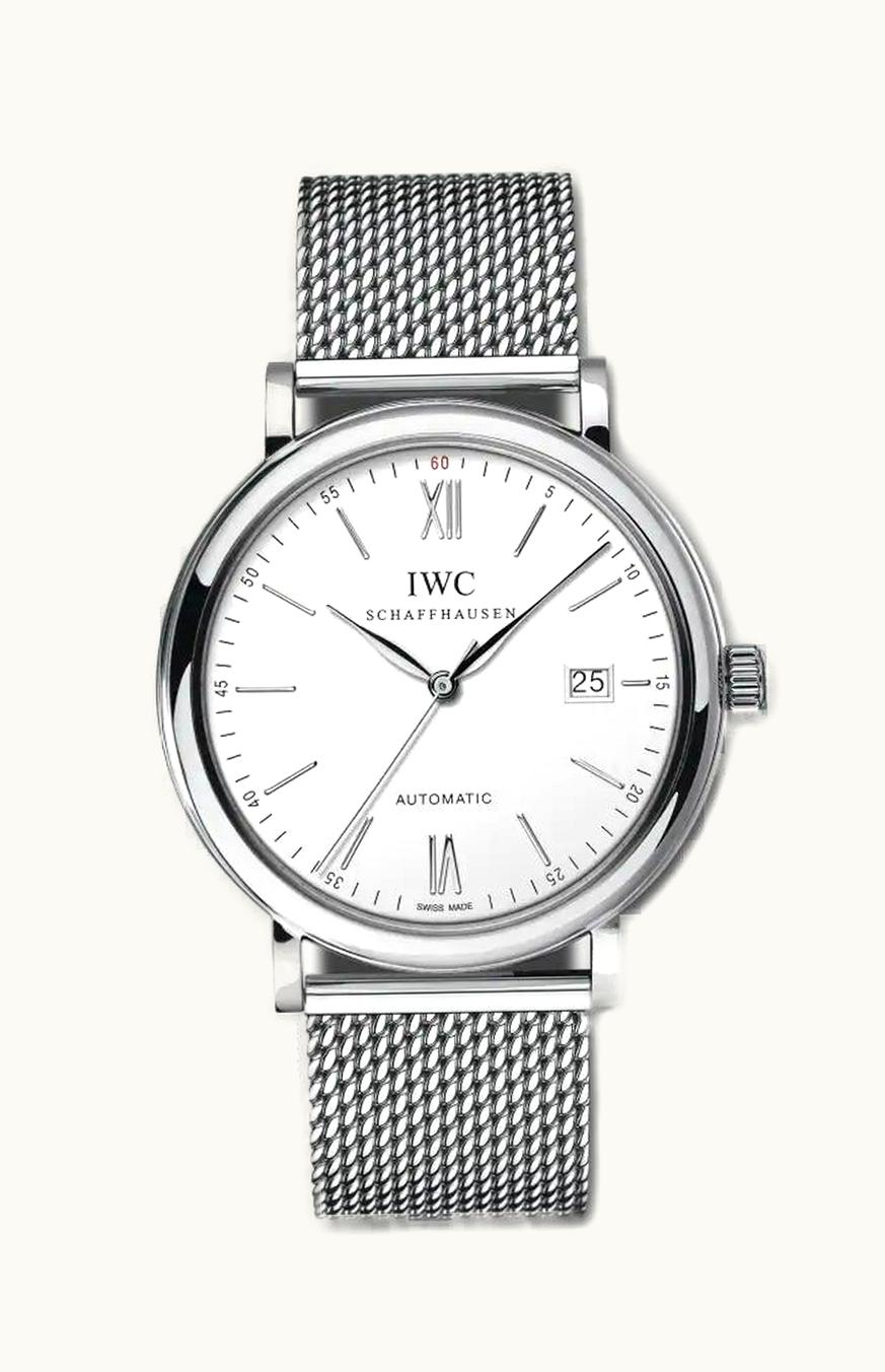 IWC Portofino Automatic Stainless Steel / Silver / Short Milanese