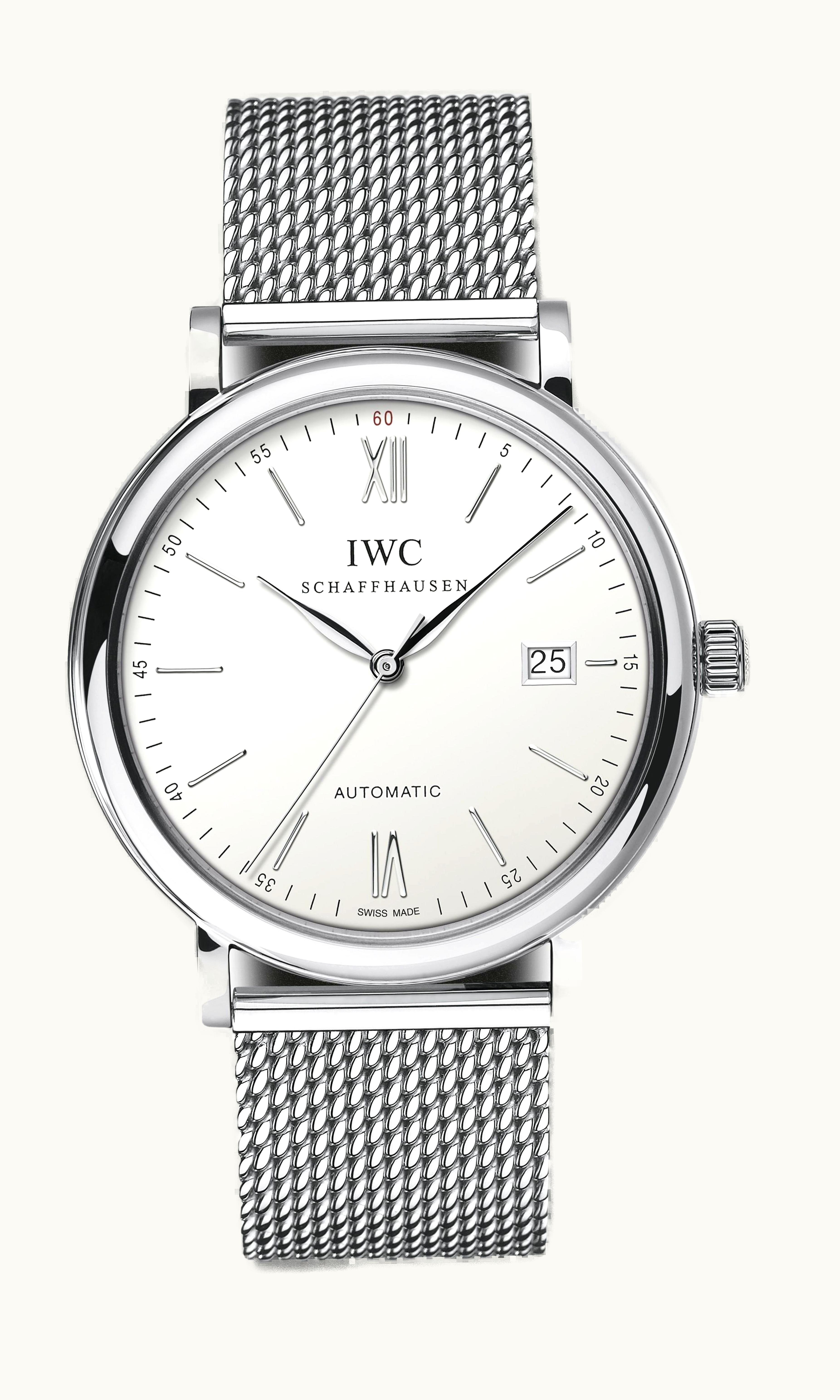 IWC Portofino Automatic Stainless Steel / Silver / Milanese