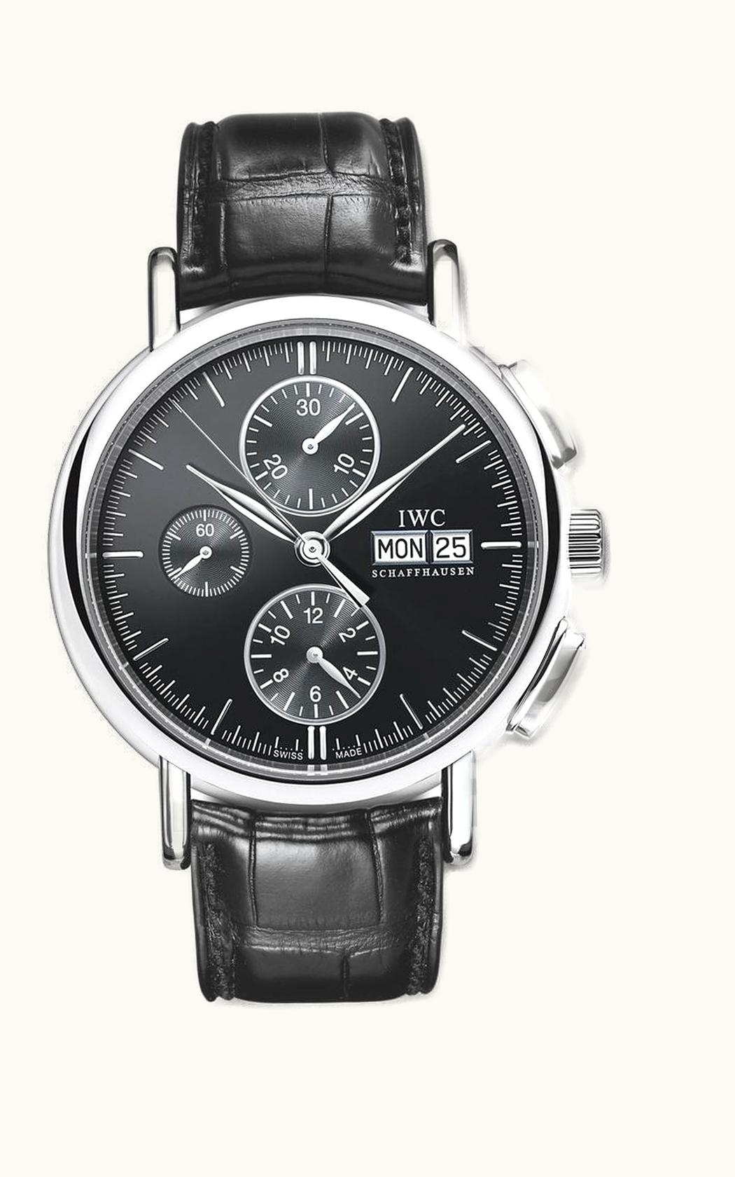 IWC Portofino Chronograph Stainless Steel / Black