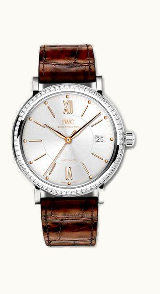 IWC Portofino Automatic 37 Stainless Steel / Diamond / Silver