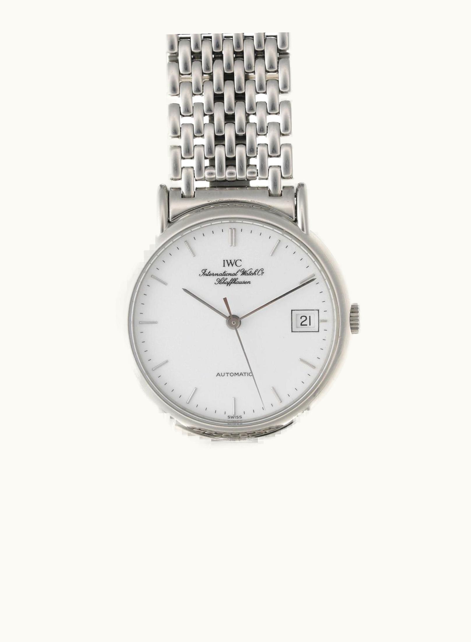 IWC Portofino Automatic Stainless Steel / White - Roman / Strap