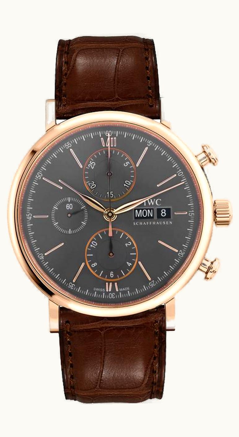 IWC Portofino Chronograph Red Gold / Grey