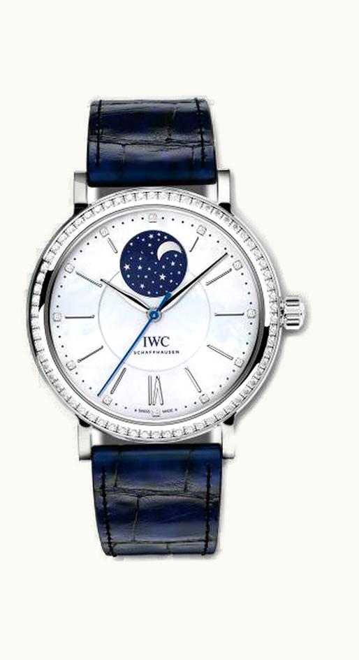 IWC Portofino Automatic Moon Phase 37 Stainless Steel / Diamond / MOP