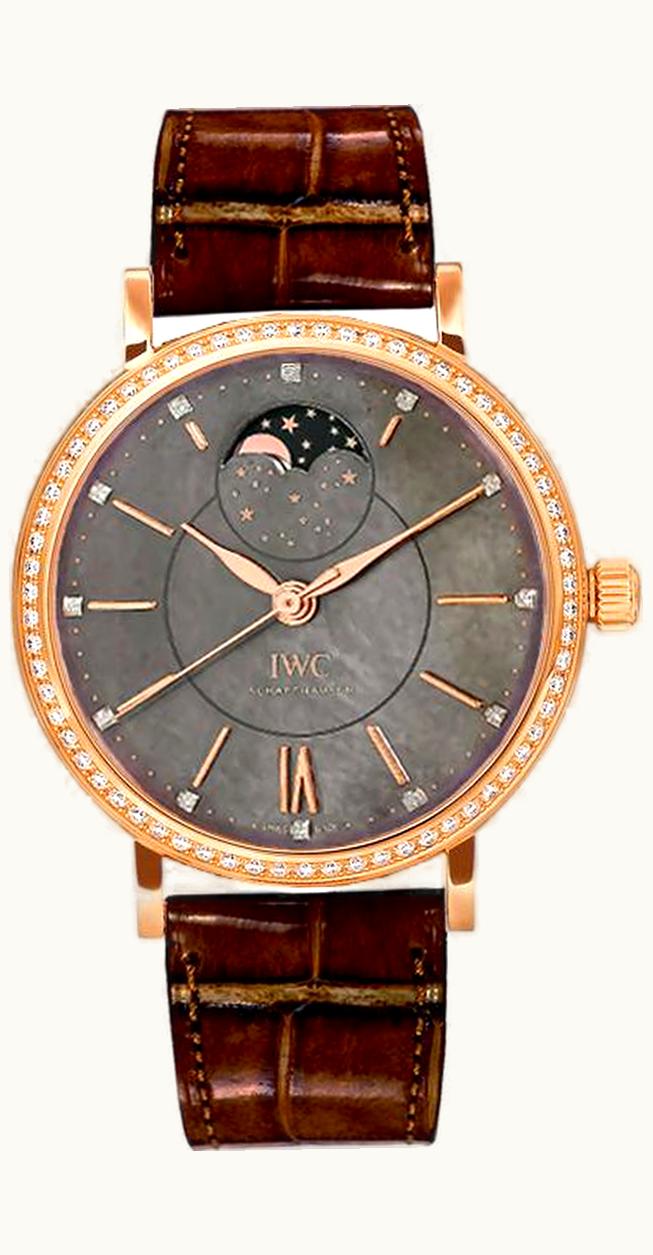 IWC Portofino Automatic Moon Phase 37 Red Gold  / Black MOP