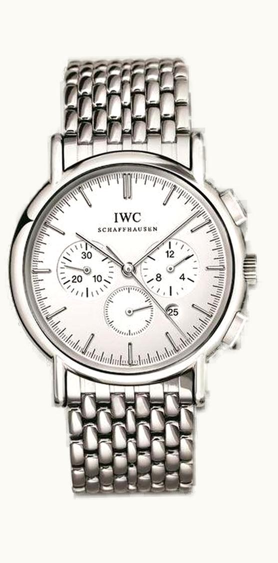 IWC Portofino Chronograph MecaQuartz Stainless Steel / Silver / Bracelet