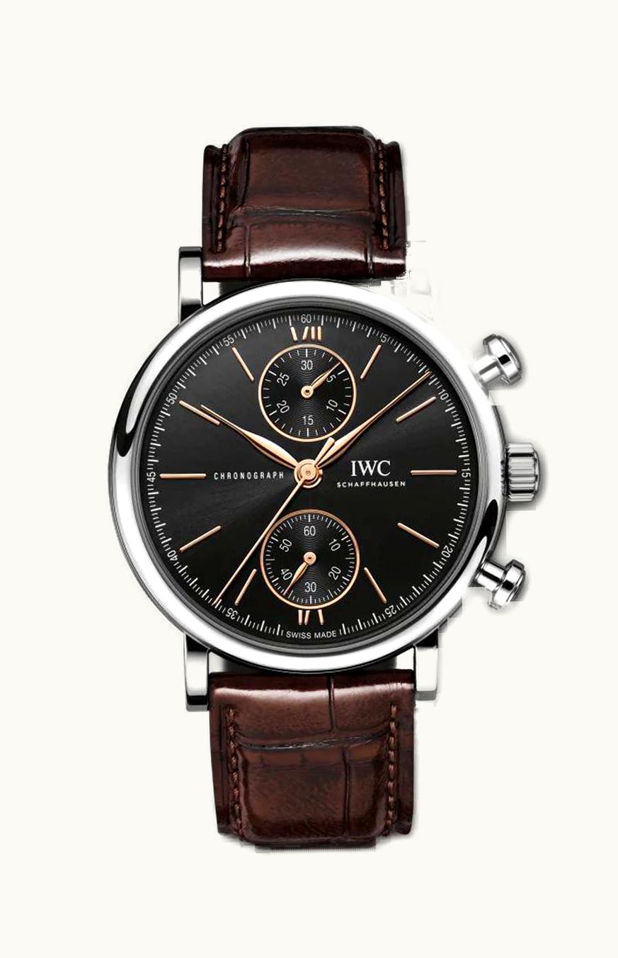 IWC Portofino Chronograph 39 Stainless Steel / Black