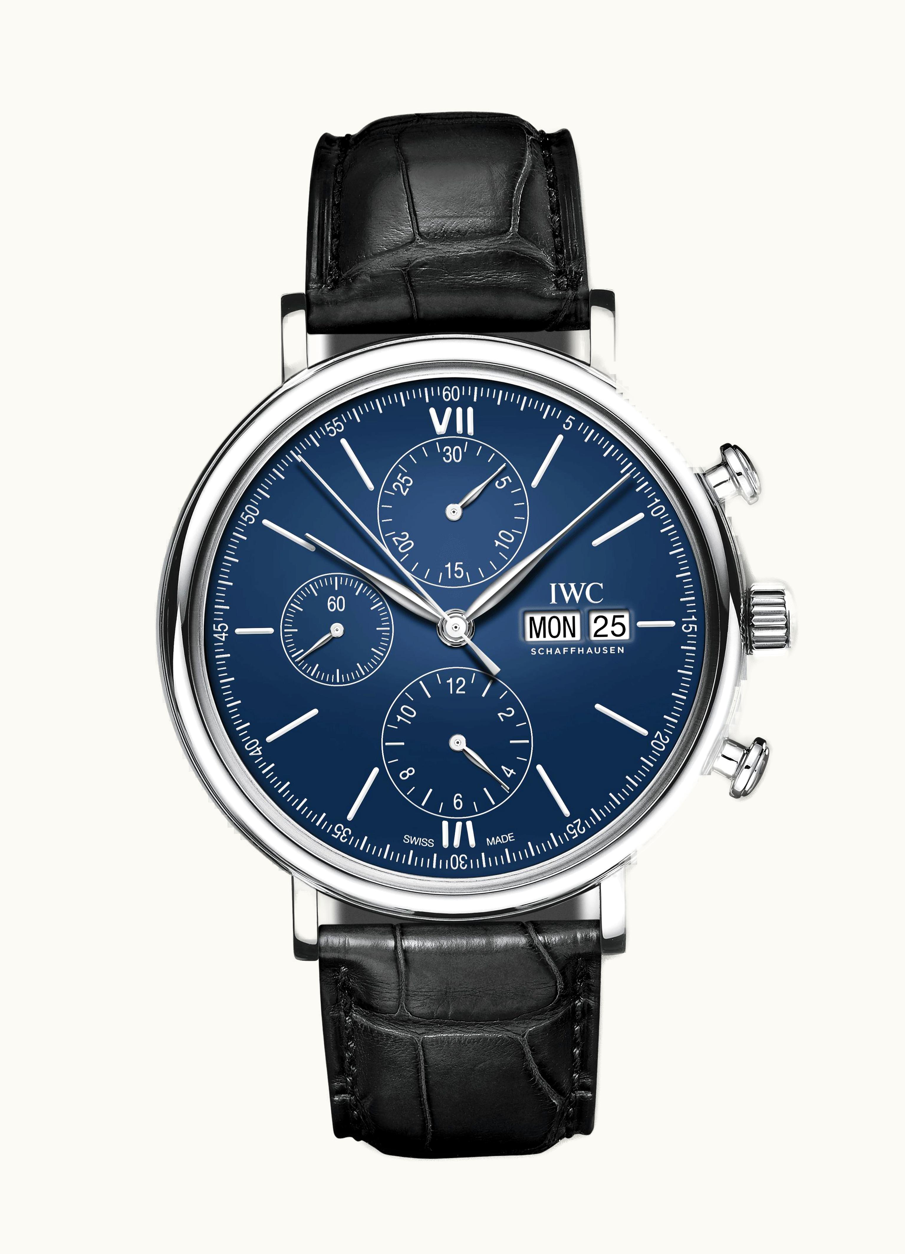 IWC Portofino Chronograph 150 Years Stainless Steel / Blue