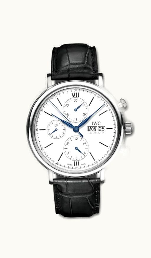 IWC Portofino Chronograph 150 Years Stainless Steel / White