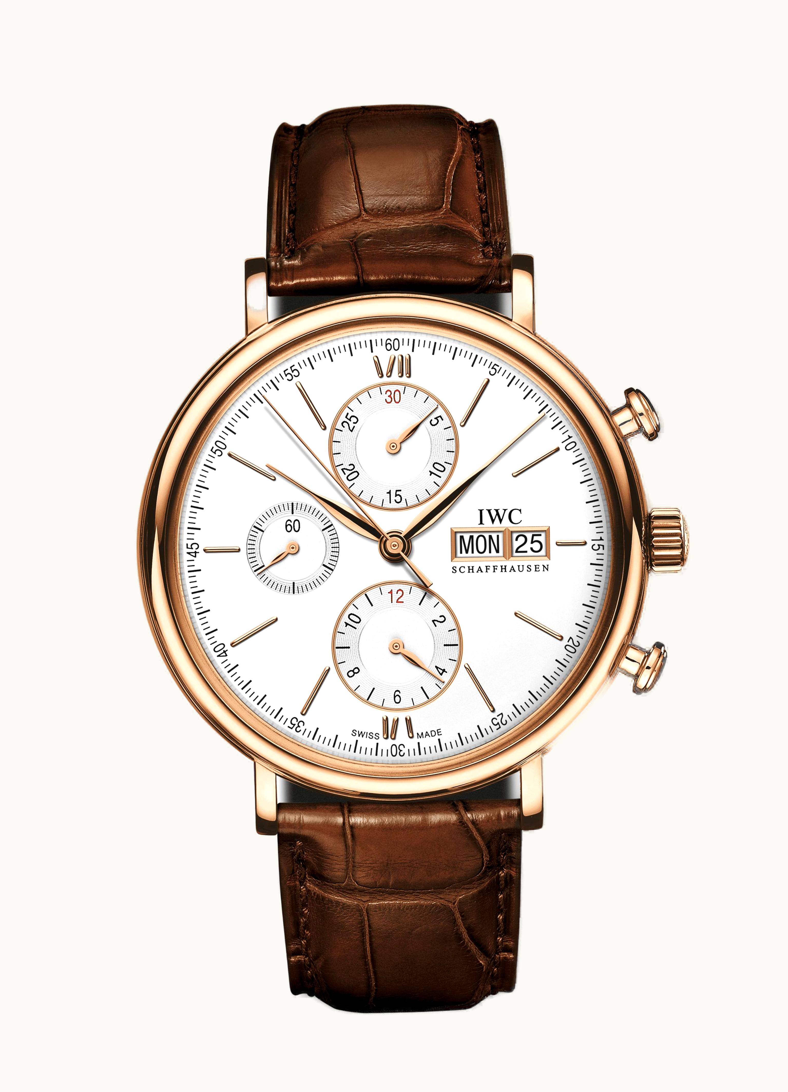 IWC Portofino Chronograph Red Gold / Silver