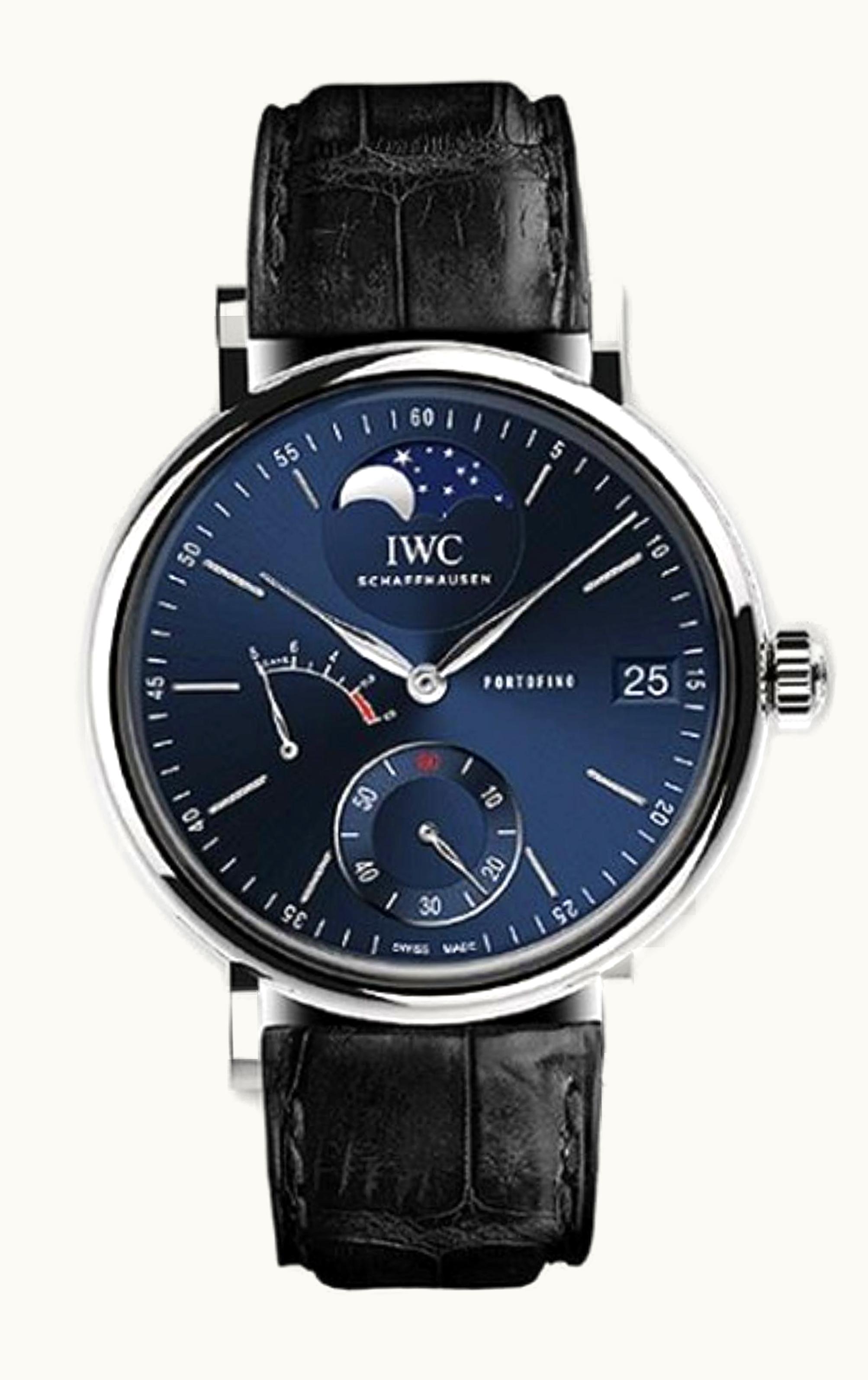 IWC Portofino Hand-Wound Eight Days Moonphase Platinum / Laureus Charity Night Milano 2018