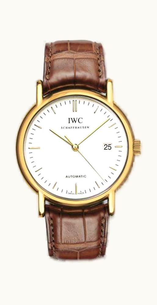 IWC Portofino Automatic / Yellow Gold / White / Strap