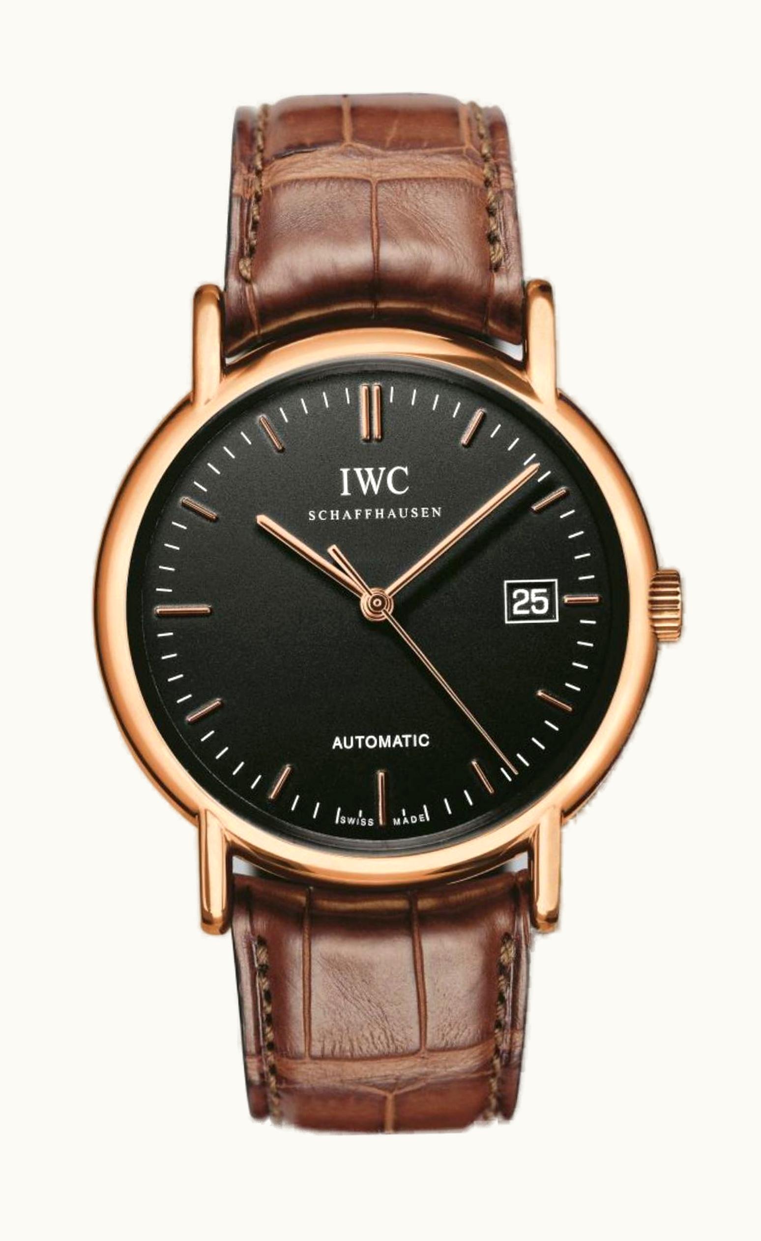 IWC Portofino Automatic / Rose Gold / Black / Strap