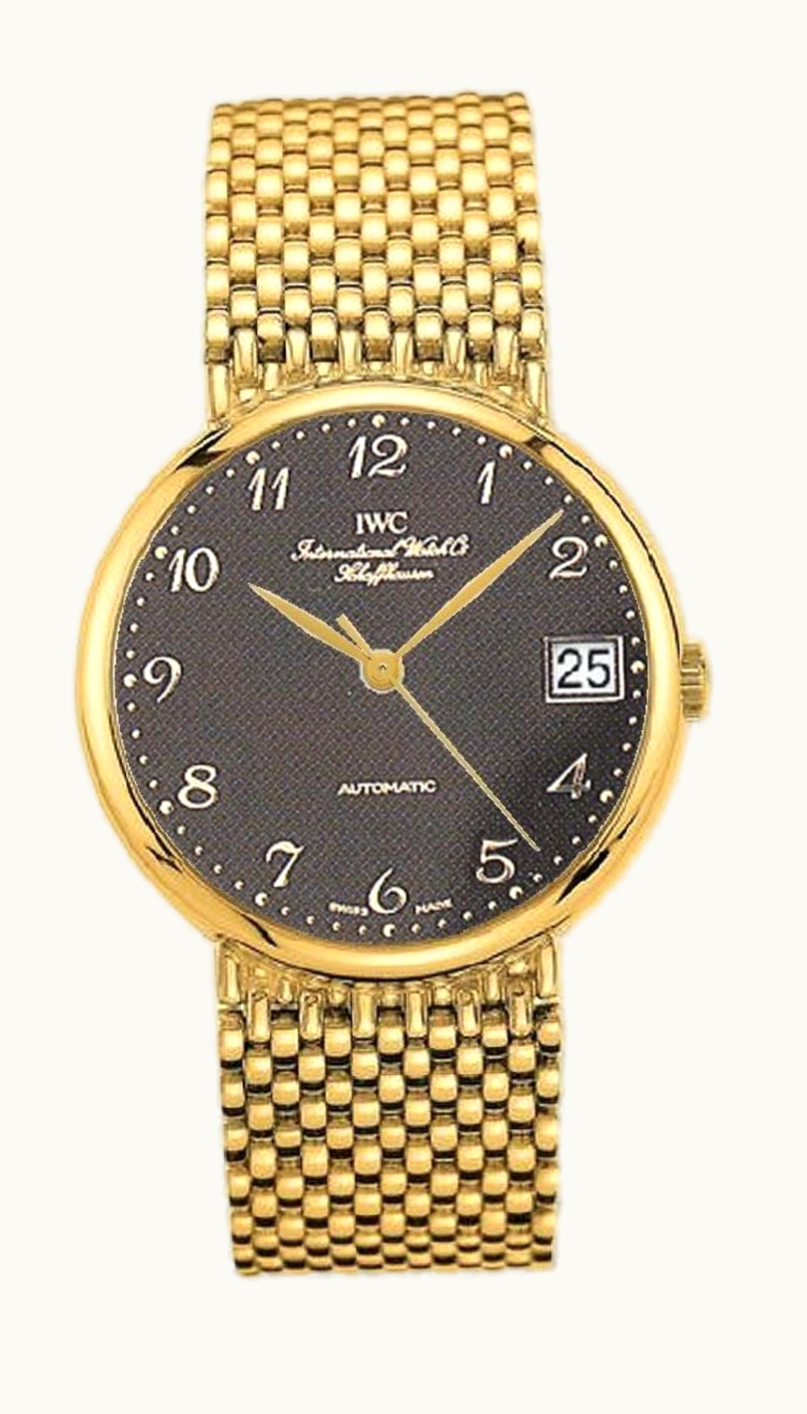 IWC Portofino Automatic Yellow Gold / Black - Breguet / Bracelet