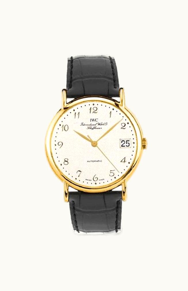 IWC Portofino Automatic Yellow Gold / Silver - Breguet / Strap