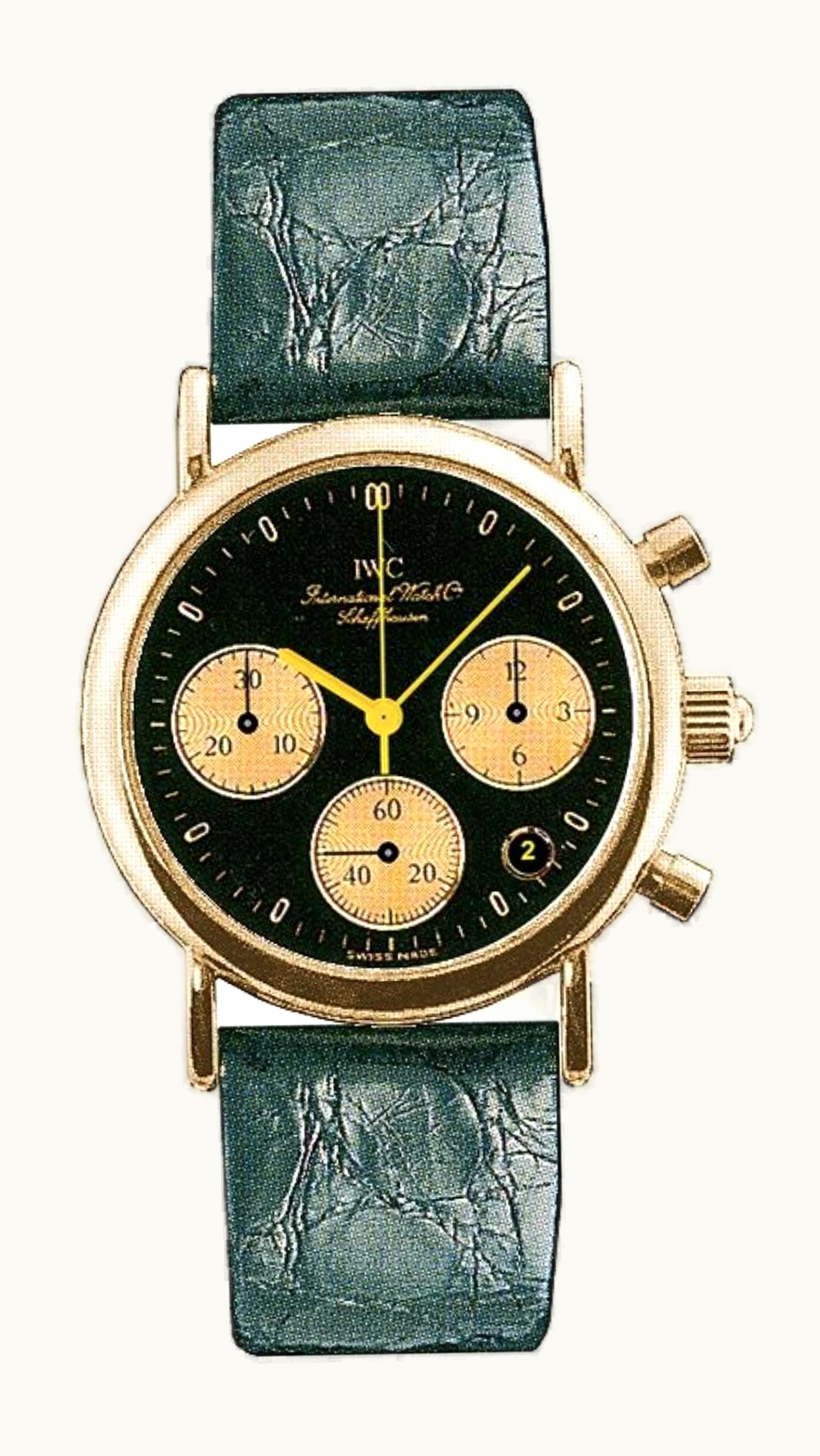 IWC Portofino Lady Chronograph MecaQuartz Rose Gold / Black / Alligator