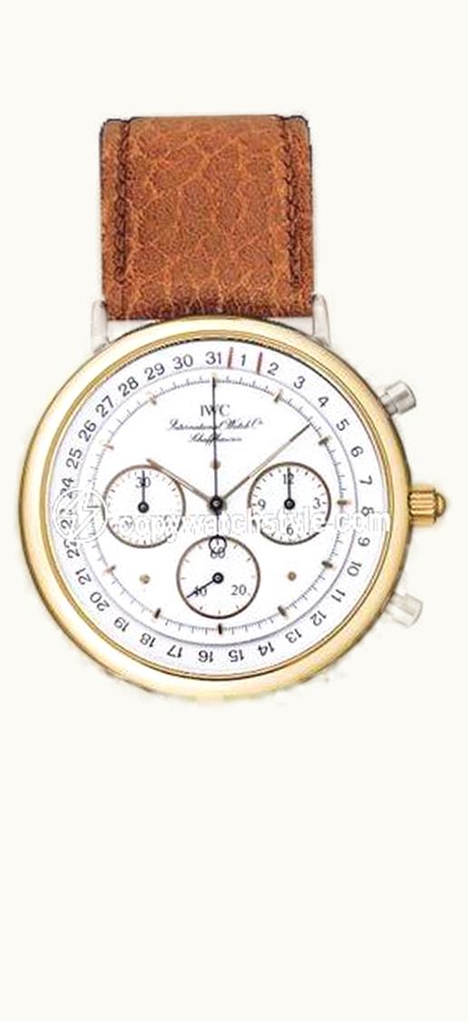 IWC Portofino Chronograph MecaQuartz Stainless Steel / Yellow Gold / White / Alligator