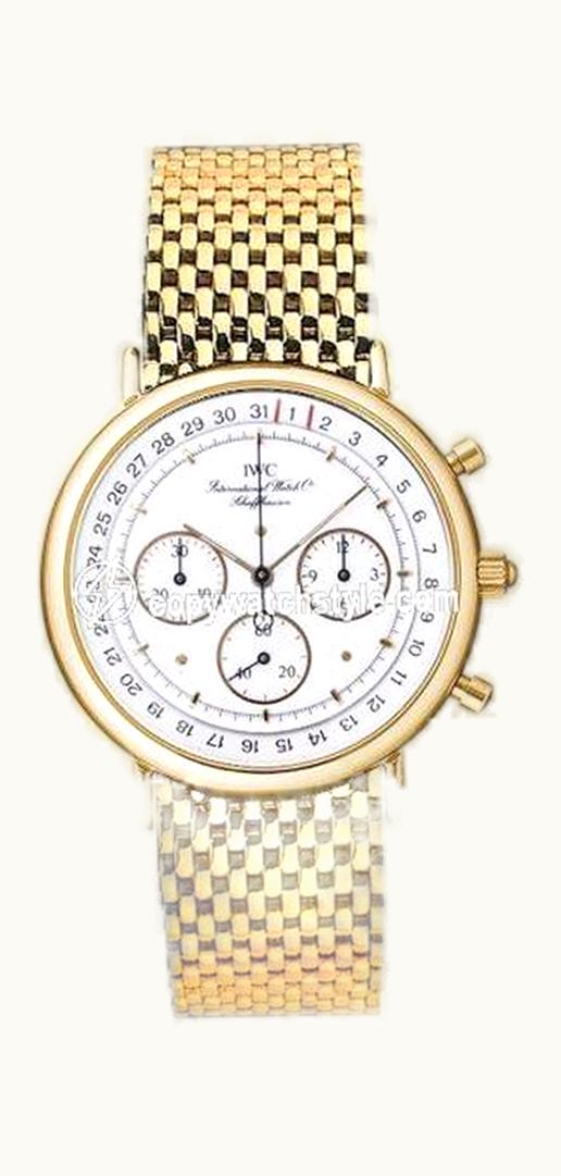 IWC Portofino Chronograph MecaQuartz Yellow Gold / White / Bracelet