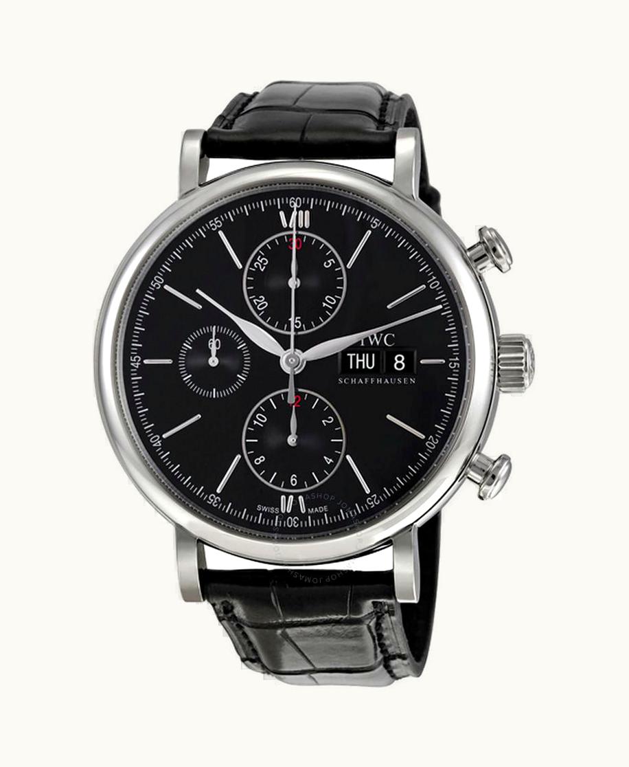 IWC Portofino Chronograph Stainless Steel / Black
