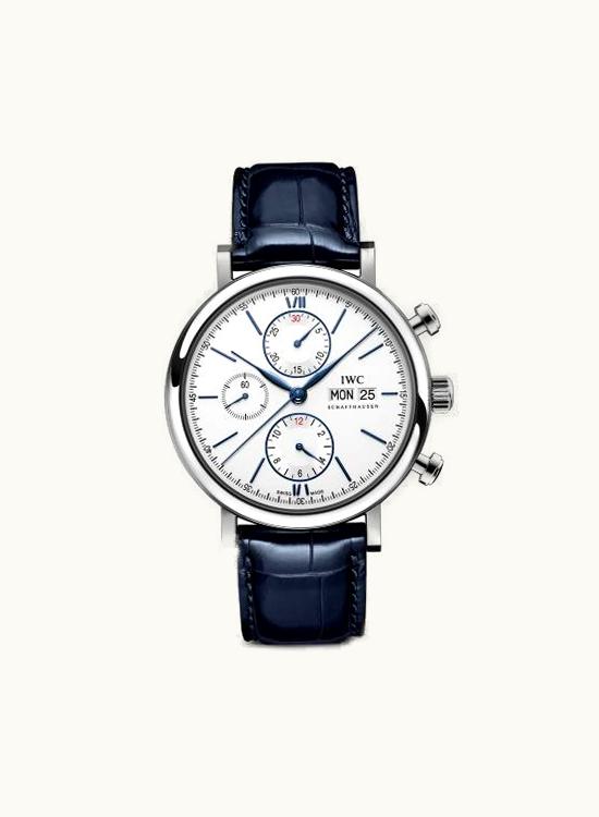 IWC Portofino Chronograph Stainless Steel / Silver - Blue
