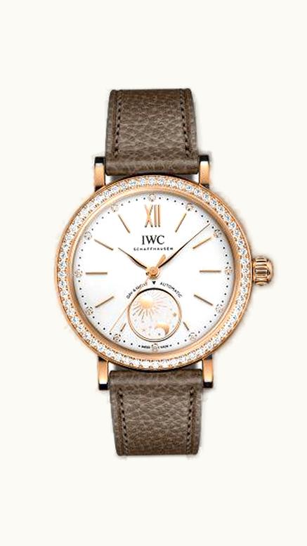 IWC Portofino Day & Night 34 Red Gold - Diamond / Silver