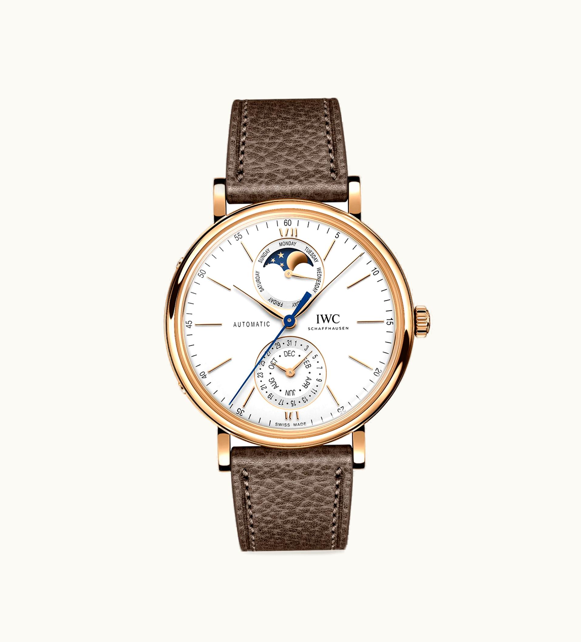 IWC Portofino Complete Calendar 41 Rose Gold / Silver