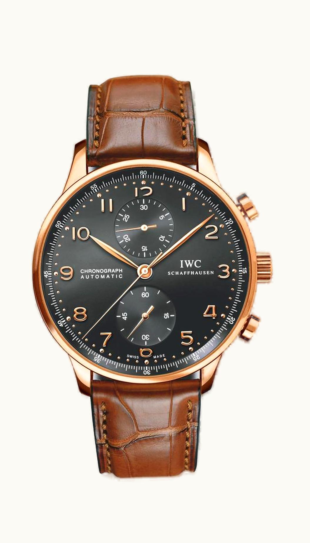IWC Portuguese Chrono-Automatic Rose Gold / Black