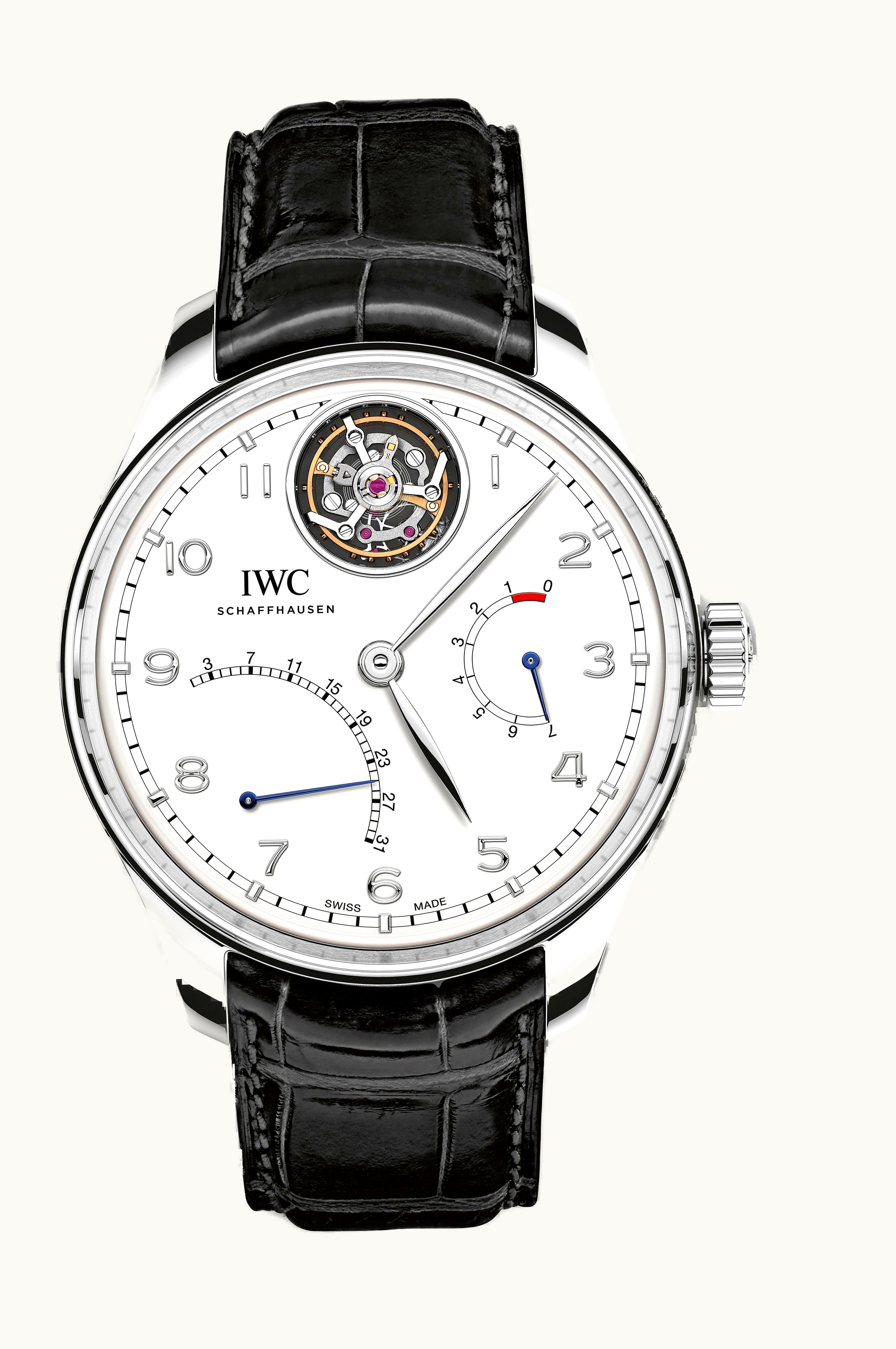 IWC Portugieser Tourbillon Mystère Rétrograde Platinum / Silver