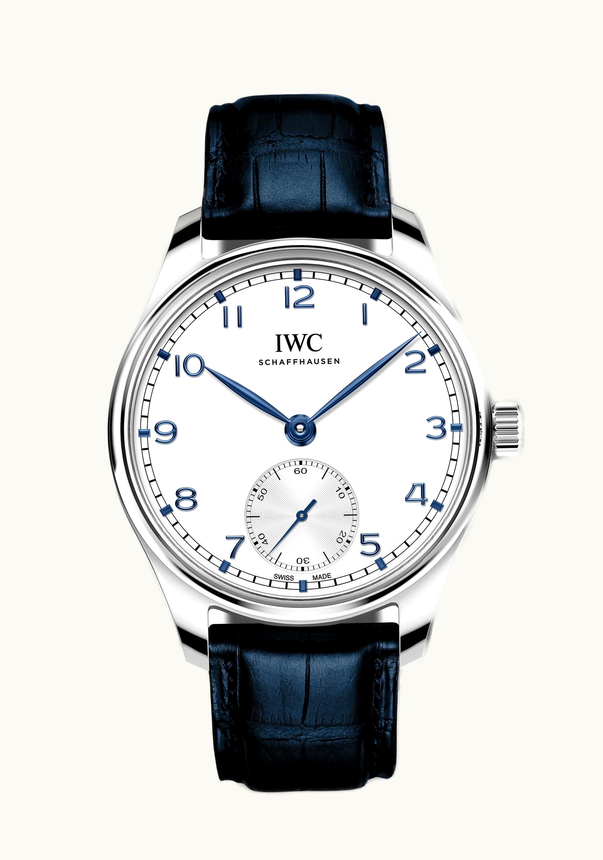 IWC Portugieser Automatic 40 Stainless Steel / Silver - Blue / Alligator