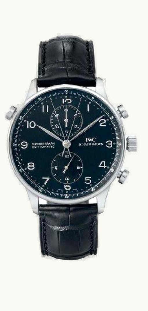 IWC Portuguese Chrono-Rattrapante White Gold / Black